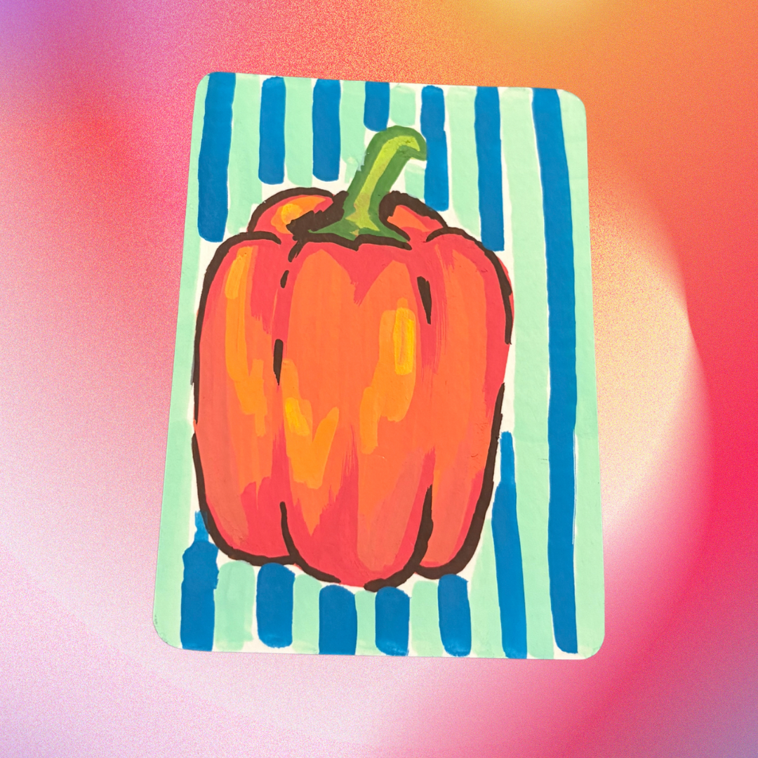 "red bell" print