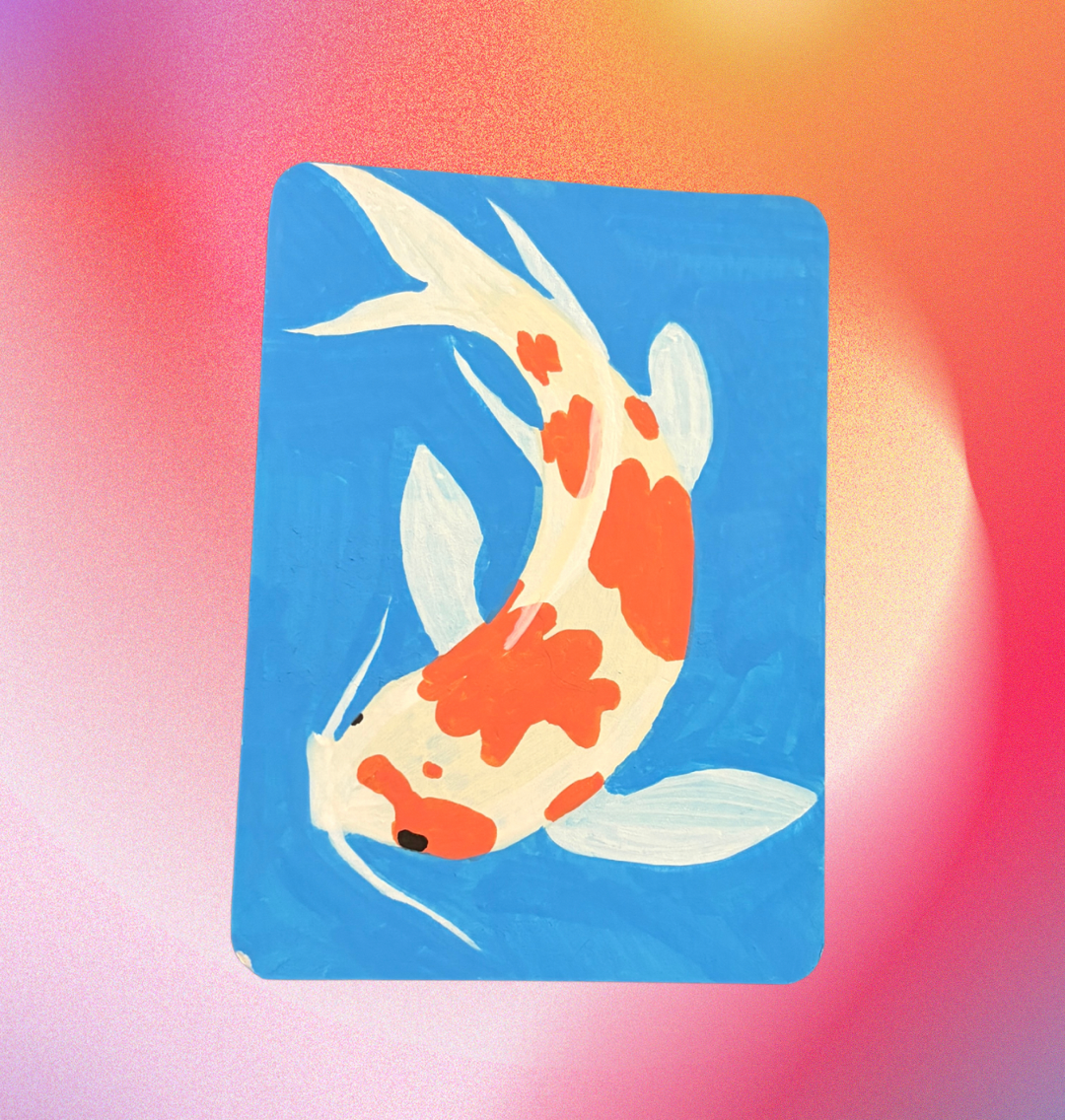 "silent swim" print