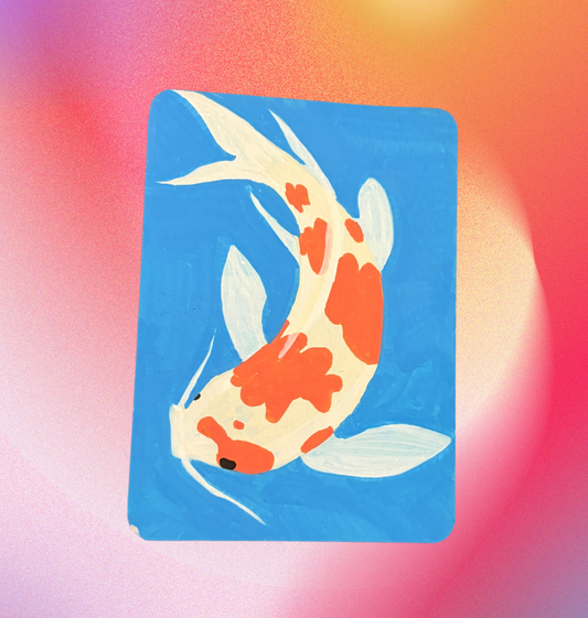 "silent swim" print